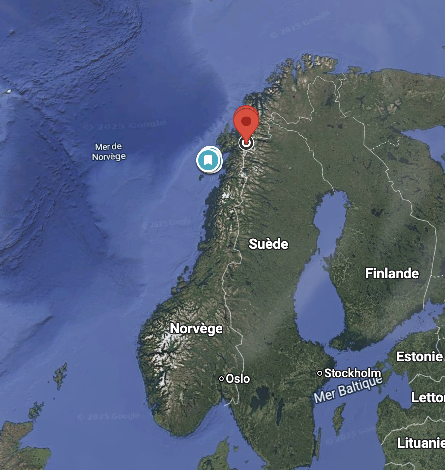 temps de route de l'aéroport de narvik a la ville de narvik